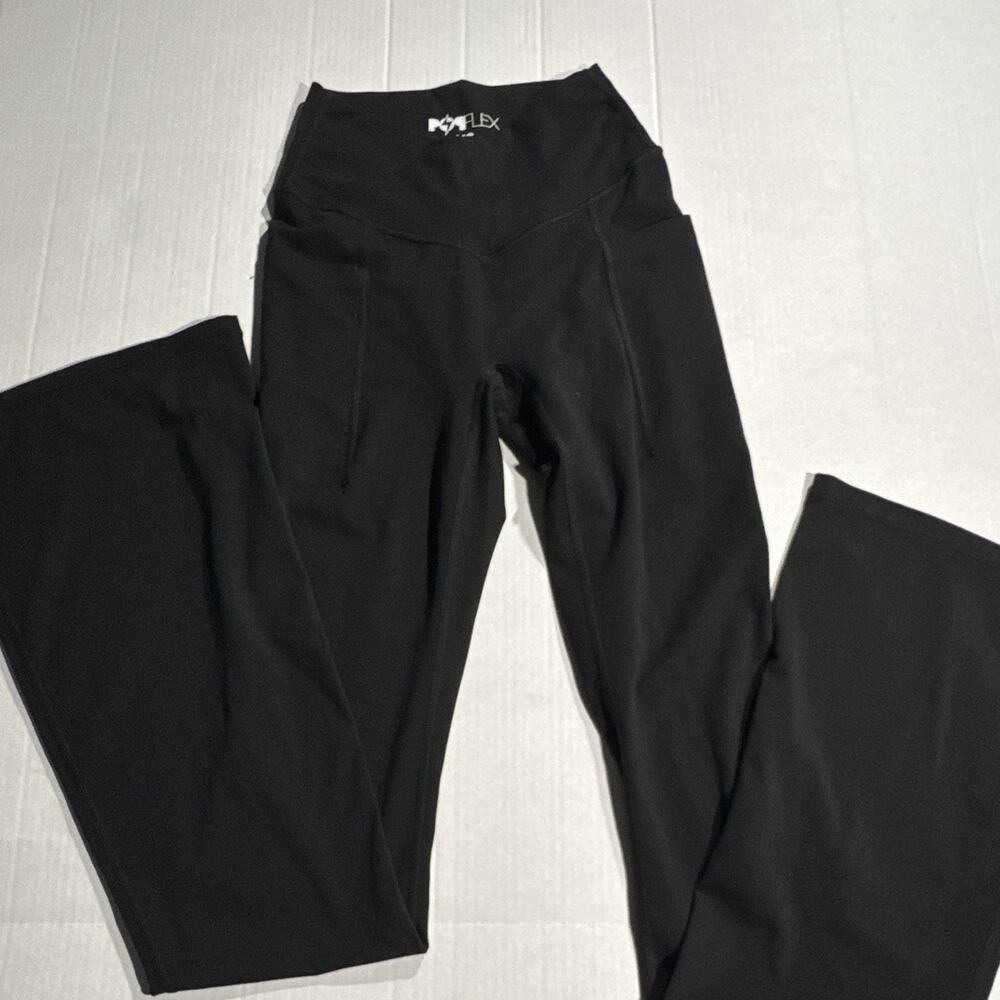 Women’s Popflex Active Leggings Flare With Pockets Size XS